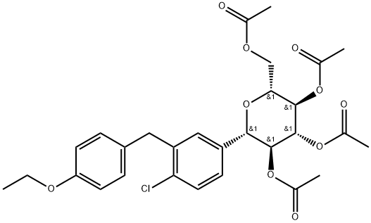 2-氯-5-(2,3,4,6-四-O-乙?；?β-D-吡喃葡萄糖-1-基)-4'-乙氧基二苯甲烷