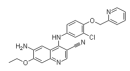 6-氨基-4-(3-氯-4-(吡啶-2-取代甲氧基)苯胺)-7-乙氧基喹啉-3-甲腈